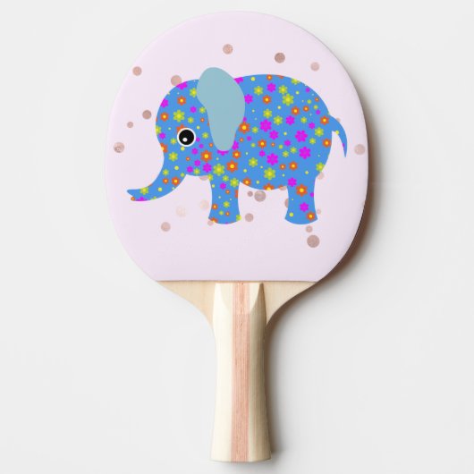 Blue Elephant Ping Pong Paddle Tafeltennisbatje (Voorkant)