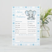 Blue Elephant Polka Dot Baby Predication & Advice (Staand voorkant)