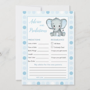 Blue Elephant Polka Dot Baby Predication & Advice