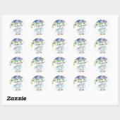 Blue Elephant Ready to Pop Stick Ronde Sticker (Vel)
