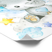 Blue Elephant Specialized Custom Nursery Boy Poster (Hoek)