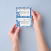 Blue Elephant Thleguy baby shower games Flyer (Hand)