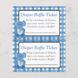 Blue Elephant Thleguy baby shower games Flyer