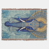Blue Elephant Throw Blanket Deken (Voorkant)