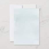 Blue Elephant Virtual Baby shower Invitation Kaart (Achterkant)