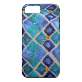 Blue-embroided Phulkari unieke iphone case (Achterkant)