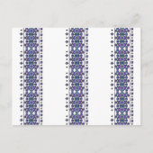 Blue Embroidery Briefkaart (Voorkant)