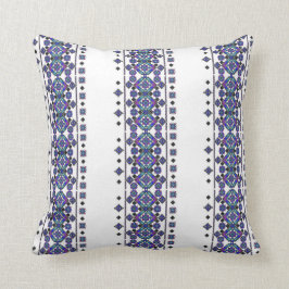 Blue Embroidery Kussen