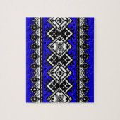 Blue Embroidery Legpuzzel (Verticaal)