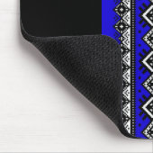 Blue Embroidery Muismat (Hoek)