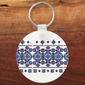 Blue Embroidery Sleutelhanger (Voorkant)