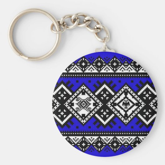 Blue Embroidery Sleutelhanger (Voorkant)