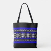 Blue Embroidery Tote Bag (Achterkant)