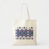 Blue Embroidery Tote Bag (Voorkant)