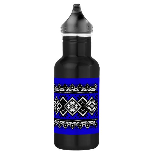 Blue Embroidery Waterfles (Rechts)