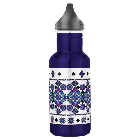 Blue Embroidery Waterfles (Links)