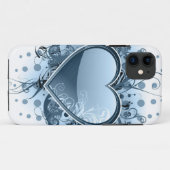 Blue Emo Heart Case-Mate iPhone Case (Achterkant (horizontaal))