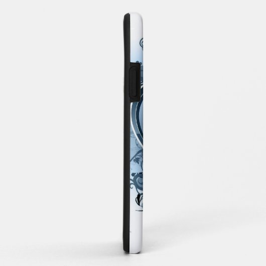 Blue Emo Heart Case-Mate iPhone Case (Achterkant/rechts)