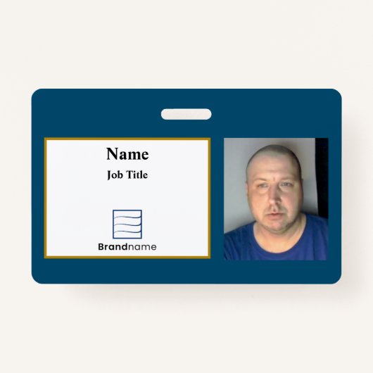 Blue Employee ID Badge (Voorkant)