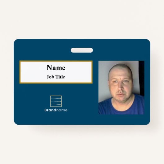 Blue Employee ID Badge (Voorkant)