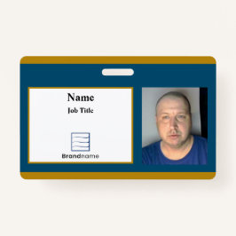 Blue Employee ID Badge