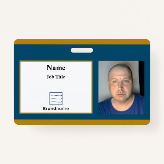 Blue Employee ID Badge (Voorkant)