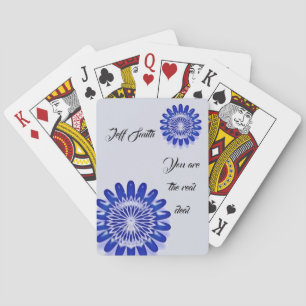 Blue Employee Recognition Waardering Dank u Pokerkaarten