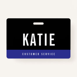 Blue Employee Staff ID Bedrijf Logo Badge