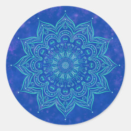 Blue en Aqua Mandala Sticker