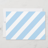 Blue en Black Rock Star Rock a Bye Baby shower Kaart (Achterkant)