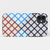 Blue en Brown Diamond Argyle Case-Mate iPhone Case (Achterkant (horizontaal))