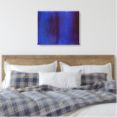 Blue en Burgundy Abstracte Streaks Canvas Afdruk (Insitu (Slaapkamer))