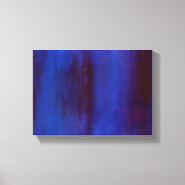 Blue en Burgundy Abstracte Streaks Canvas Afdruk