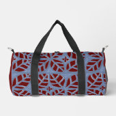 Blue en Maroon duffle Bag Plunjezak (Voorkant)