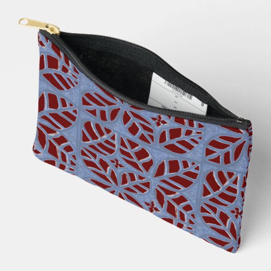 Blue en Maroon toilettas Etui (Open)