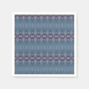 Blue en Paars Patterned Napkins Servet