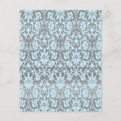 Blue en Silver Damask Teddy Bears - Game Flyer (Achterkant)