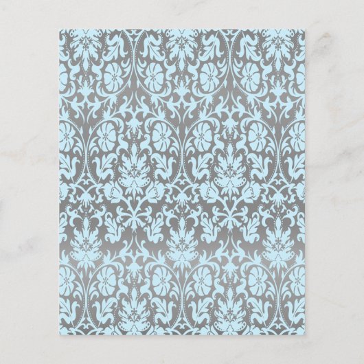 Blue en Silver Damask Teddy Bears - Game Flyer (Achterkant)