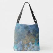 Blue en Turquoise Abstract Crossbody Tas (Voorkant)