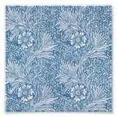 Blue en White William Morris Foto Afdruk (Voorkant)