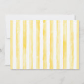 Blue en Yellow Boy Elephan Baby shower Uitnodiging (Achterkant)