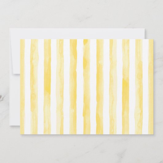 Blue en Yellow Boy Elephan Baby shower Uitnodiging (Achterkant)