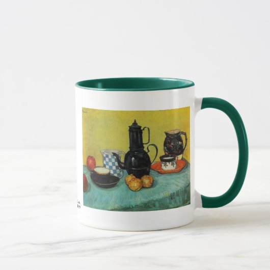 Blue Enamel Coffee Pot van Vincent van Gogh Mok (Rechts)
