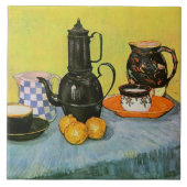 Blue Enamel Coffeepot Earthenware Van Gogh Fine Tegeltje (Voorkant)