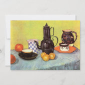 Blue Enamel Coffeepot van Vincent van Gogh (Voorkant)