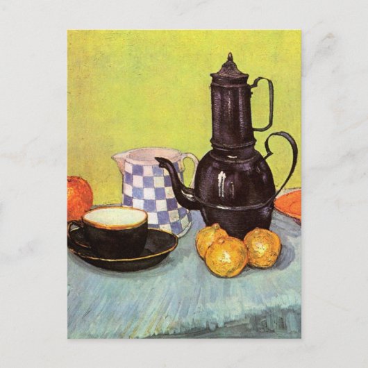 Blue Enamel Coffeepot van Vincent van Gogh Briefkaart (Voorkant)