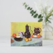 Blue Enamel Coffeepot van Vincent van Gogh Briefkaart (Staand voorkant)