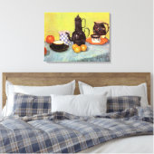 Blue Enamel Coffeepot van Vincent van Gogh Canvas Afdruk (Insitu (Slaapkamer))
