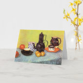 Blue Enamel Coffeepot van Vincent van Gogh Kaart (Gele Bloem)