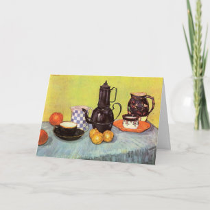 Blue Enamel Coffeepot van Vincent van Gogh Kaart